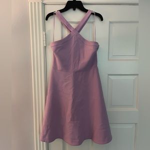 Likely lavender formal dress